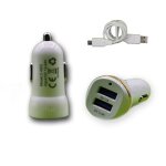 Chargeur voiture allume - cigare ultra rapide car charger 2x usb 2100ma + 1000ma ( + câble offert) blanc ... Chargeur voiture allume - cigare ultra rapide car charger 2x usb 2100ma + 1000ma ( + câble offert) blanc ...