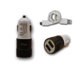 Chargeur voiture allume - cigare ultra rapide car charger 2x usb 2100ma + 1000ma ( + câble offert) noir ... Chargeur voiture allume - cigare ultra rapide car charger 2x usb 2100ma + 1000ma ( + câble offert) noir ...