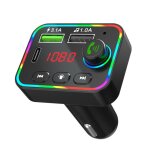 Chargeur de voiture compatible bluetooth 5. 0, transmetteur fm, sans fil, mains libres, rcepteur audio, ...