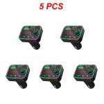Chargeur de voiture compatible bluetooth 5. 0, transmetteur fm, sans fil, mains libres, rcepteur audio, ...