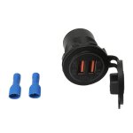 Chargeur de voiture double ports usb qc3. 0 lumière rouge avec interrupteur d'alimentation universel ... Chargeur de voiture double ports usb qc3. 0 lumière rouge avec interrupteur d'alimentation universel ...