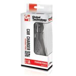 Chargeur voiture phantom allume cigare noir black iphone / ipad / ipod 5 - 10 v