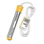 Chauffe - eau lectrique submersible 3000 w (eu 1500 w - jaune) pour piscine, chauffage rapide, tige ...