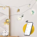 Cheng - cozyhome safari guirlande lumineuse chambre enfant - tlcommande via app & 20 animaux led wifi ...