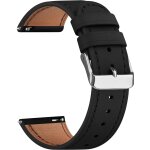 Cheng - cuir bracelet pour 22mm 20mm 18mm femme homme, bracelet de remplacement en cuir a dgagement ...