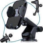 Cheng - ishiva support tlphone voiture 3 en 1 avec ventouse puissante, support mobile universel rotatif ...
