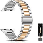Cheng - mtal bracelet pour apple watch 42mm / 44mm / 45mm / 46mm / 49mm, bracelets de remplacement de ...
