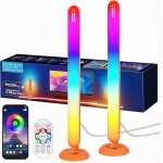 Chenquansarl - lot de 2 barres lumineuses led smart gaming - rtroclairage tv rvb - multi - modes et ...