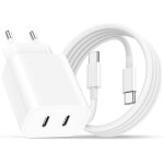 Chenquansarl - chargeur rapide pour iphone 16 / 15 / 16 / 15 pro / 15 pro / 15 plus, 20w double pr usb ...