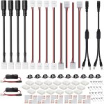 Chenquansarl - le kit de connecteurs led a bande de 2 pin8 mm comprend le connecteur sans gapless, le ... Chenquansarl - le kit de connecteurs led a bande de 2 pin8 mm comprend le connecteur sans gapless, le ...