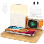 Chue - chargeur induction 3 en 1 pour apple watch iphone airpods, station de charge samsung, lampe de ... Chue - chargeur induction 3 en 1 pour apple watch iphone airpods, station de charge samsung, lampe de ...