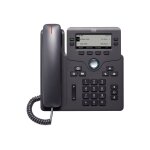 Cisco ip phone 6841 - tlphone voip - sip, srtp - 4 lignes - charbon