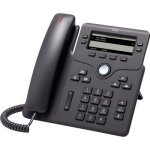 Cisco ip phone 6851 - t�l�phone voip - sip, srtp - 4 lignes - charbon
