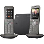 Cl660 duo - tlphone fixe sans fil - 2 combins - gris anthracite [version frana ][x176]