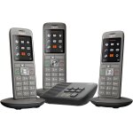 Cl660a trio - tlphone fixe sans fil - rpondeur - 3 combins - gris anthracite [version franaise]