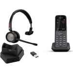 Cleyver - casque cleyver nw30 uc + tlphone sans fil s700h pro ¿ pc, dect ¿ audio hd, mobilit, tltravail ...