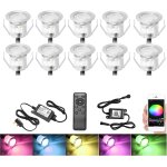 Cloudds lot de 10 wifi spot led encastrable extrieur Ø30mm 12v rgb etanche ip67 spots a encastrer extrieur ...
