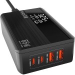 Cloudds - chargeur gan usb c 65w avec ecran led intelligent, chargeur rapide compact a 4 ports (2 usb ... Cloudds - chargeur gan usb c 65w avec ecran led intelligent, chargeur rapide compact a 4 ports (2 usb ...