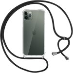 Collier coque pour iphone 11 pro avec cordon, rglable lanyard housse transparente silicone anti - chute ...