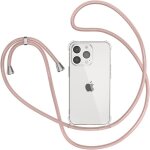 Collier pour iphone 12 pro max coque, etui de t�l�phone avec cordon - tour de cou lani�re en corde - ...