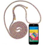 Collier pour iphone 5 / 5s / se(2016) coque, etui de telephone avec cordon - tour de cou laniere en corde ...