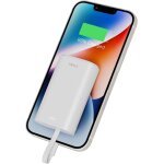 Compact batterie externe 9000mah chargeur portable avec c�ble int�gr�, mini power bank compatible avec ...