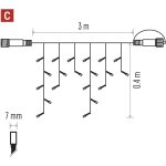 Connect system guirlande lumineuse de noël professionnelle, 3 m, 50 led, pièce d'extension c (sans câble ... Connect system guirlande lumineuse de noël professionnelle, 3 m, 50 led, pièce d'extension c (sans câble ...