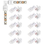 Connecteurs d'angle a 3 broches en forme de l - angle droit - sans soudure - 3 broches - 10 mm - connecteurs ...