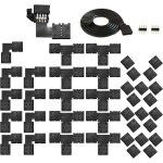 Connecteur led - connecteur rvb a 4 broches en forme de l, en forme de t, connecteurs a 4 broches, c�ble ...