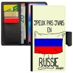 Coque 12 pro / iphone 12 cuir a rabat portefeuille j'peux pas j'vais en russie magnetique telephone drapeau ... Coque 12 pro / iphone 12 cuir a rabat portefeuille j'peux pas j'vais en russie magnetique telephone drapeau ...