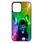Coque 12 pro / iphone 12 silicone chien animaux mignon vert eclair antichoc rigide telephone bulldog ...