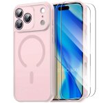 Coque + 2 verres tremp�s pour iphone 17 pro max, protection avec anneau magn�tique et vitre cam�ra - ...