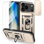 Coque + 2 verres tremp�s pour iphone 17 pro max, protection robuste avec cache cam�ra anti - rayures ...