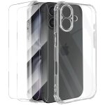 Coque + 2 verres tremp�s pour iphone 17, protection silicone renforc� antichoc transparent - efconnection ...