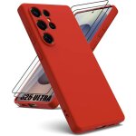 Coque + 2 verres tremp�s pour samsung galaxy s25 ultra - protection silicone doux ultra slim antichoc ...
