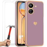 Coque + 2 verres trempés pour xiaomi redmi 13c, coque protection antichoc en silicone avec motif d'amour ... Coque + 2 verres trempés pour xiaomi redmi 13c, coque protection antichoc en silicone avec motif d'amour ...