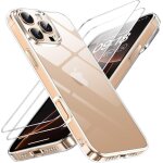 Coque 3 en 1 pour iphone 16 pro [2 films de protection en verre] [1 coque transparente] [matriau allemand] ...