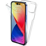 Coque 360 degrs intgrale pour apple iphone 14 5g 6, 1 pouces protection arrire pc case et avant en ...