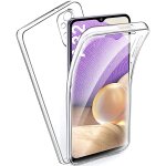 Coque 360 degr�s samsung galaxy a32 5g protection int�grale arri�re pc case et avant tpu transparente ...