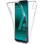 Coque 360 degre samsung galaxy a50 - protection integrale transparent avant + arriere en rigide, housse ...