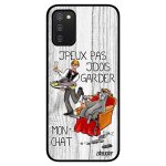 Coque pour a03s silicone j'peux pas j'dois garder mon chat humoristique noir drole jpeux cartoon personnalis� ...
