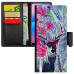Coque a14 4g 5g cerf antichoc telephone mobile fleurs nature brame a clapet dessin animaux animal foret ...
