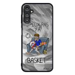 Coque pour a14 4g 5g silicone j'peux pas y'a basket jpeux humoristique bande dessin�e noir gris humour ...
