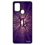 Coque a21s silicone signe capricorne violet horoscope motif galaxie univers personnalis du zodiaque ...