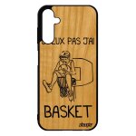 Coque a25 5g bois silicone j'peux pas j'ai basket nba basketball comique mobile humour sport panier humoristiq ...