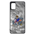 Coque a31 silicone j'peux pas y'a coupe du monde sport de protection texte gris foot noir basket jpeux ...