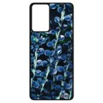 Coque a52 en silicone motif feuilles texture bleu nature de protection original floral fleurs 4g case ...