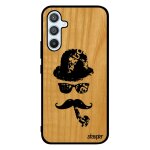 Coque pour a54 en bois et silicone moustache pipe art mobile monsieur noir homme vintage peinture chapeau ... Coque pour a54 en bois et silicone moustache pipe art mobile monsieur noir homme vintage peinture chapeau ...