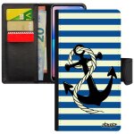 Coque a7 2018 portefeuille ancre ligne a clapet nud ray marinire chaine personnalis de protection ...