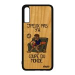 Coque pour a70 bois silicone j'peux pas y'a coupe du monde jpeux noir handball rugby basketball case ...